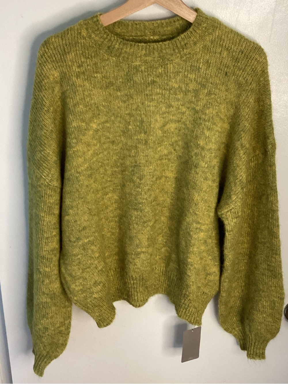 Missguided Olive Green Crew Neck Knit Sweater M/L